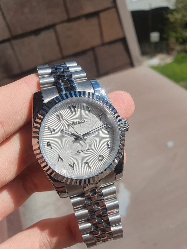 Meridian Fluted Silver Arabic