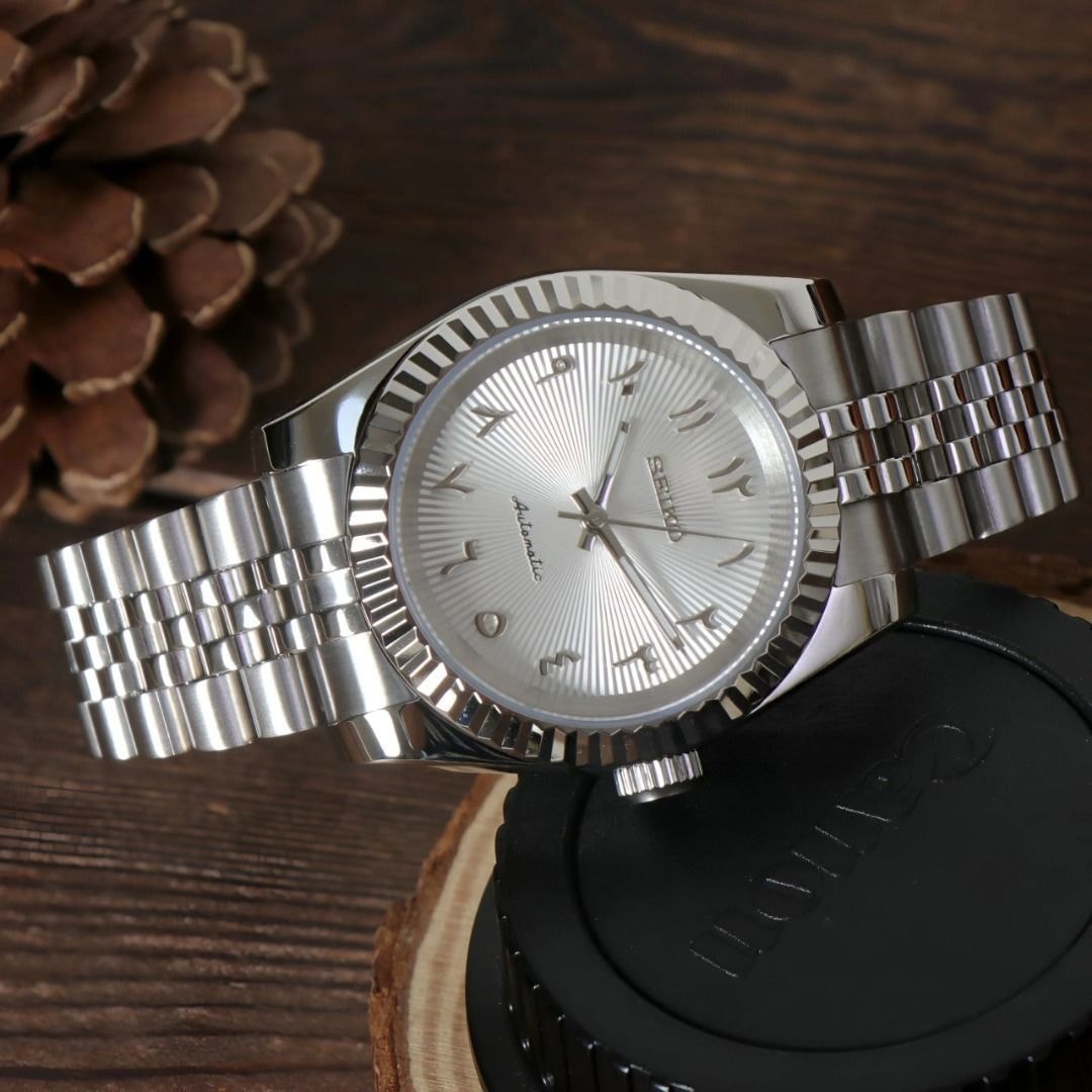 Meridian Fluted Silver Arabic