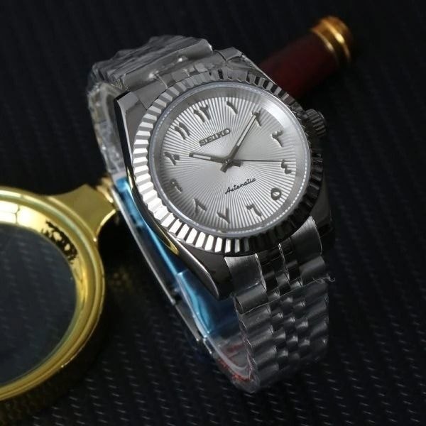 Meridian Fluted Silver Arabic